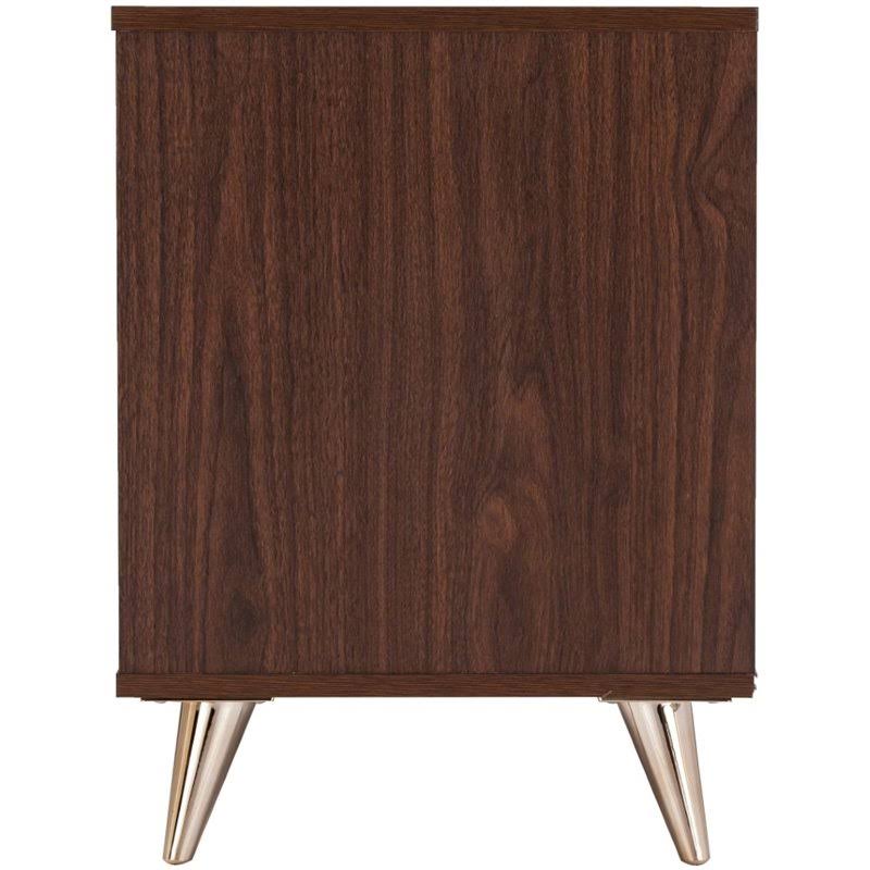 Walnut Bedside Table with Drawers T52939