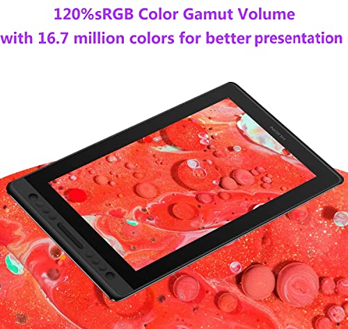 13.3inch Graphics Drawing Tablet with Screen Full-Laminated Pen Display Black T212
