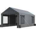 12x20ft Heavy Duty Carport with Removable Sidewalls G325062