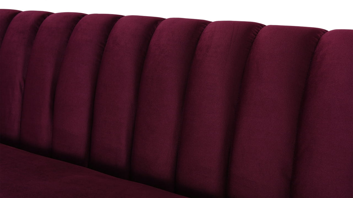 Burgundy Accent Sofa E336