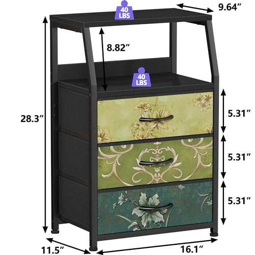 White 5 Drawer Fabric Dresser with Steel Frame Z42774