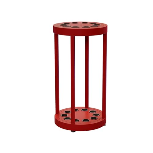 Red 10 Cue Metal Pool Cue Holder Stand X59173