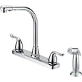 Chrome Kitchen Faucet with Side Spray O1306