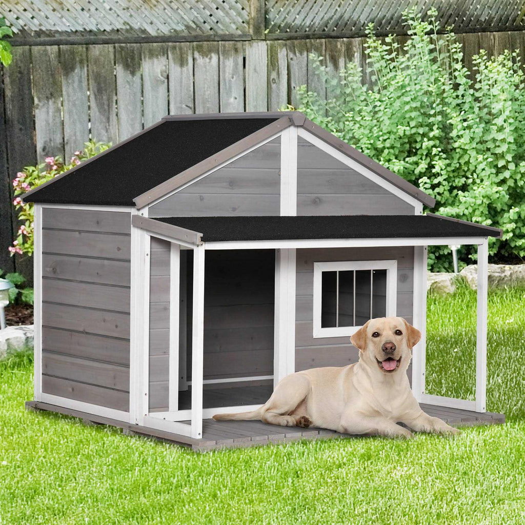 Wooden Raised Dog House T66730