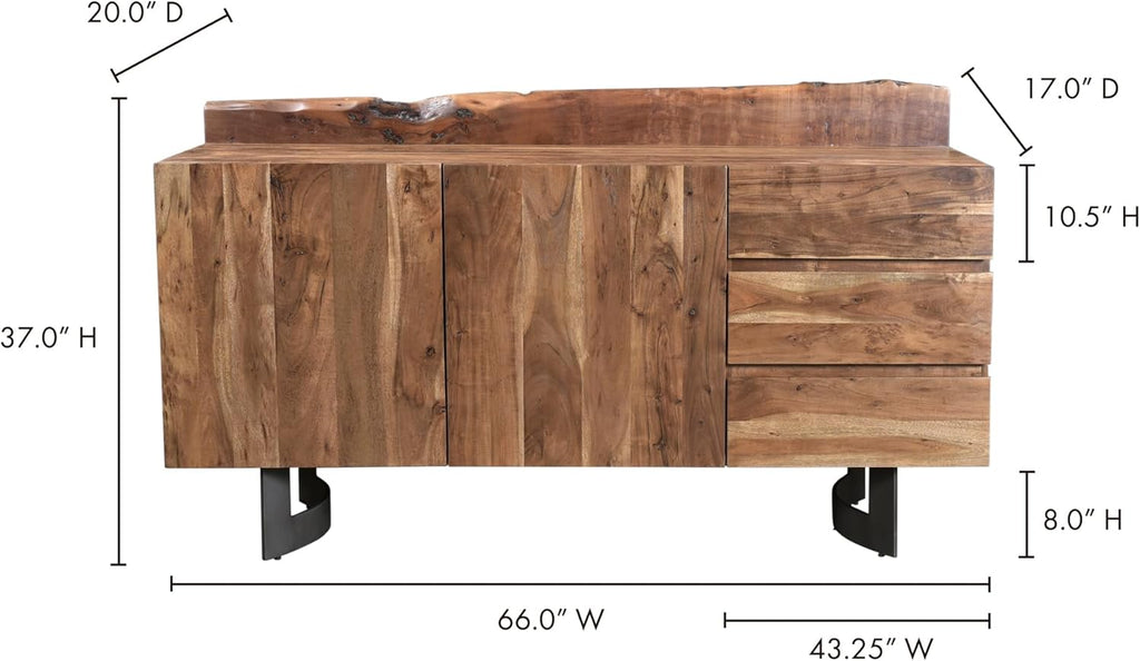 Solid Acacia Sideboard X4522