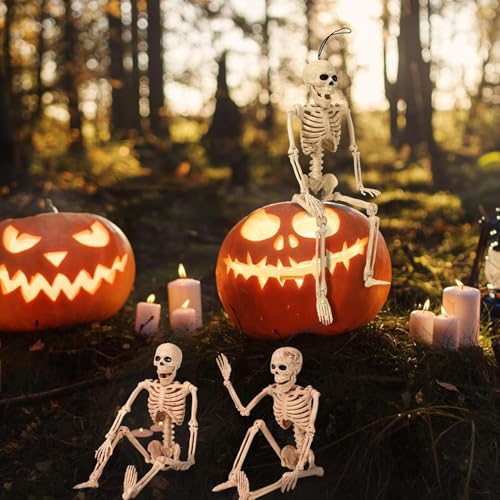 5.4 ft Posable Halloween Skeleton with Movable Joints X2464