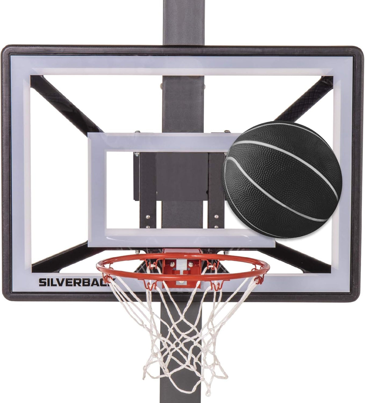 Youth Basketball Hoop with Mounting Technology, Black P4842