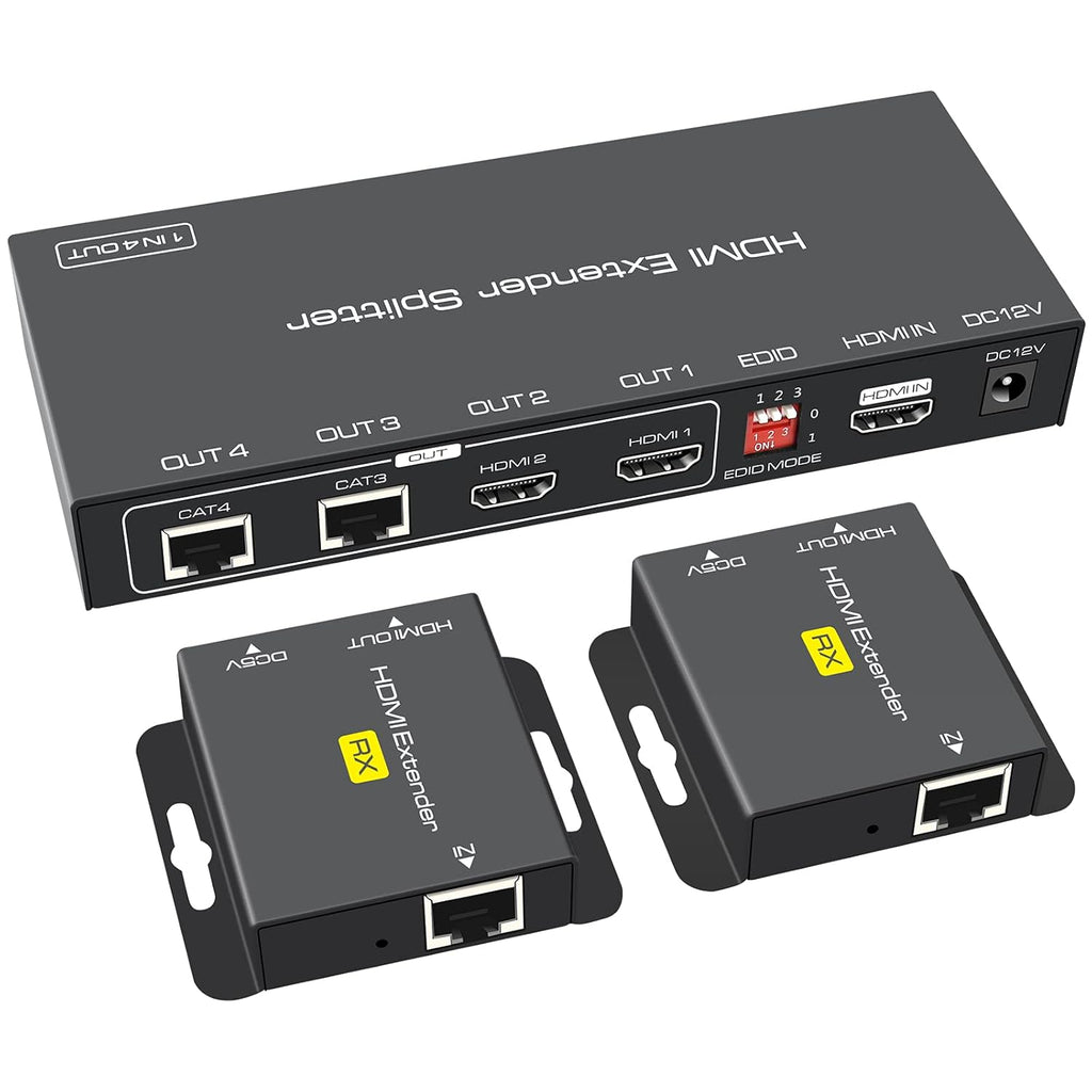HDMI Extender Splitter 1 in 2 Out Up to 165ft 1080p L860
