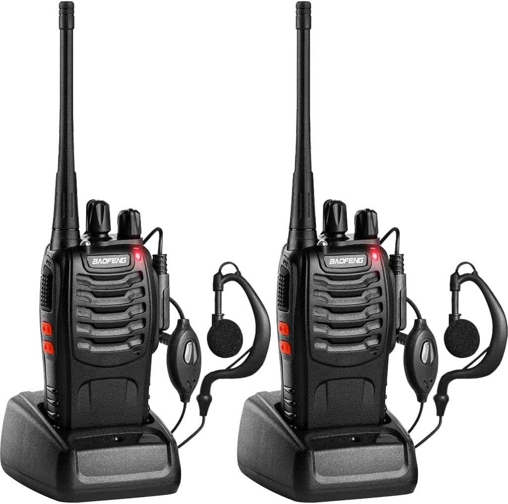 5 Pack Long Range Two Way Radios with Earpiece I9517