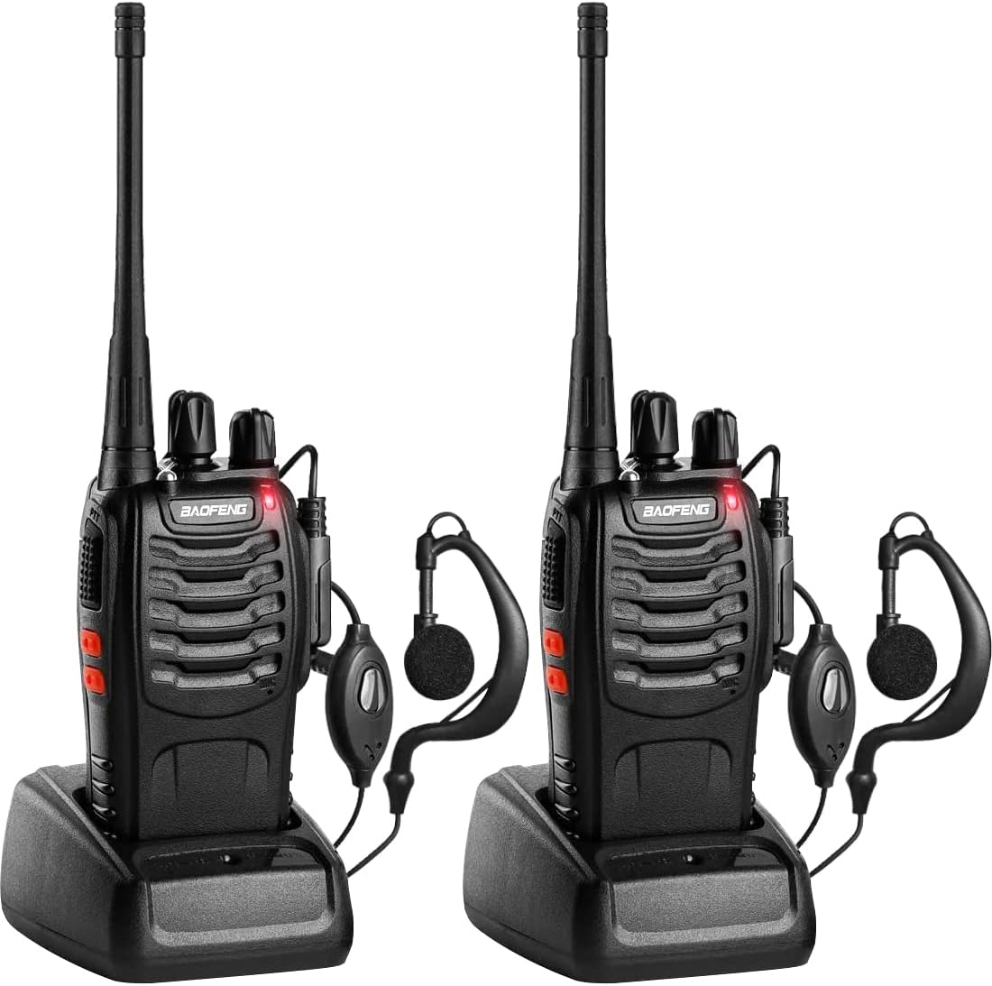 5 Pack Long Range Two Way Radios with Earpiece I9517