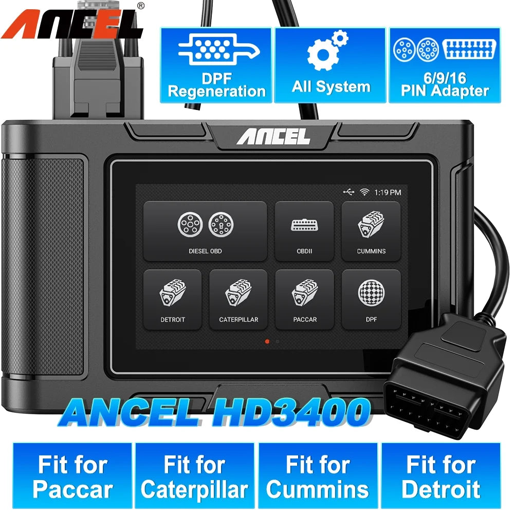 Diesel Truck Scanner Heavy Duty Diagnostic Tool Code Reader E989