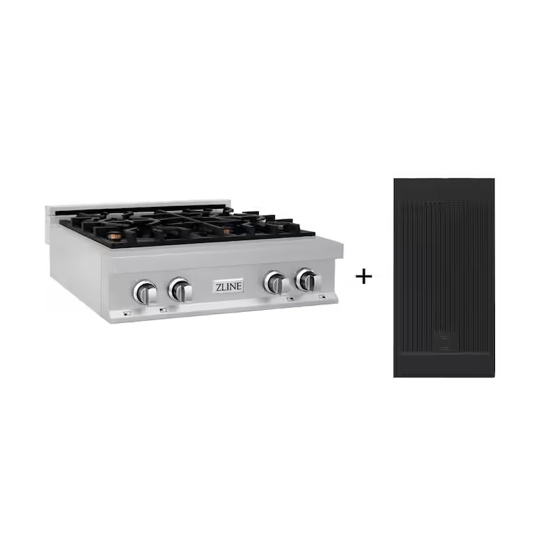 4 Burner Gas Cooktop with Griddle M24029