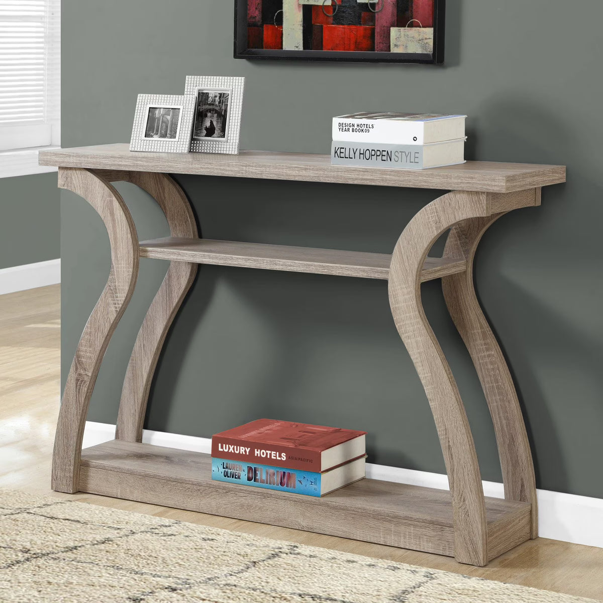 Brown Laminate Accent Table K275