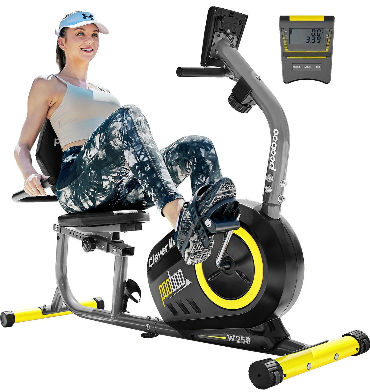 Recumbent Stationary Bike with Magnetic Resistance F40580