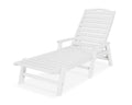 White Chaise with Arms M842589