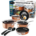 10 Pc Nonstick Copper Cookware Set Q746769