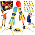 Terra Toy Rocket Launcher, 2 Launchers & 8 Foam Rockets, Outdoor Toy Q103799