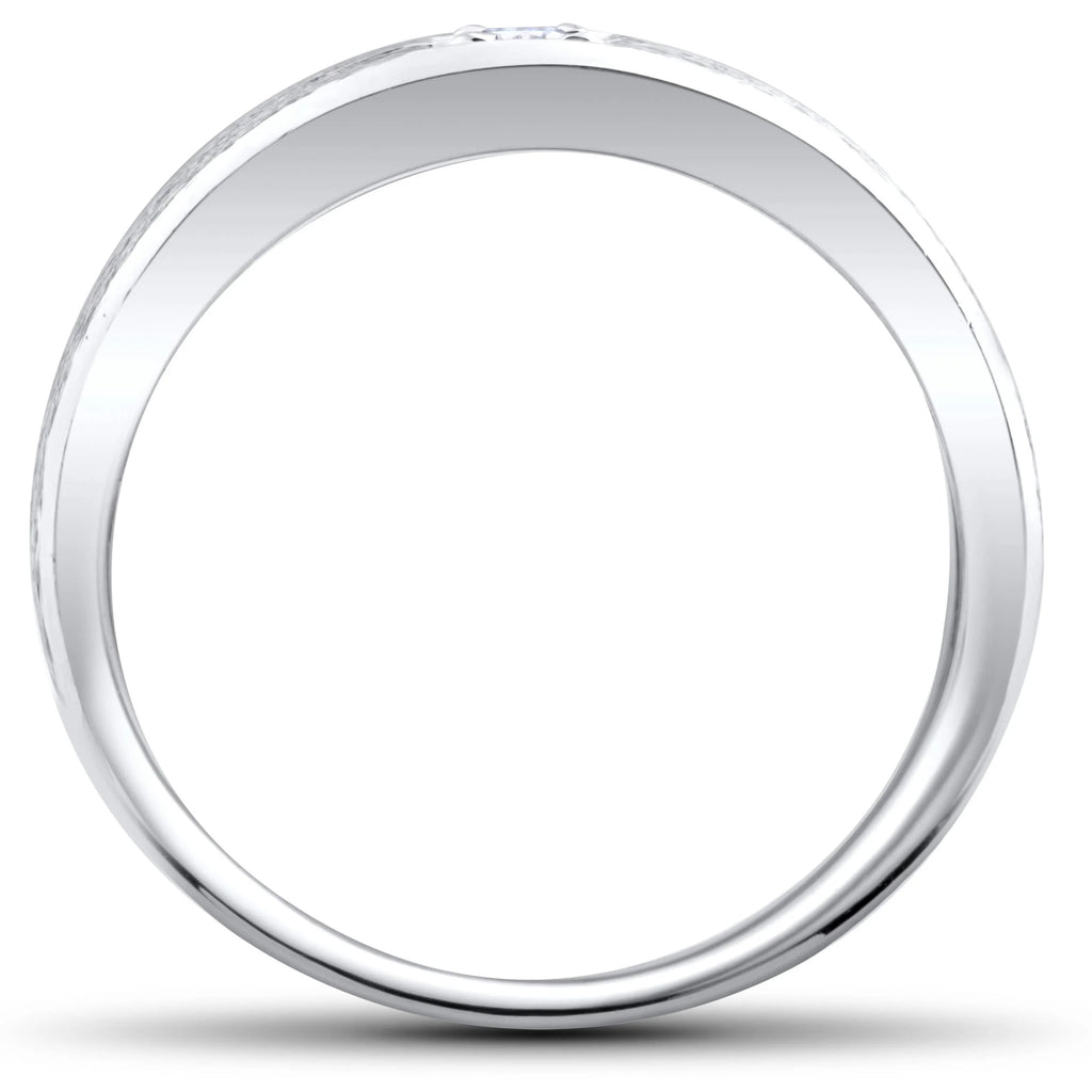 White Gold Solitaire Diamond Wedding Ring G660