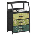 White 5 Drawer Fabric Dresser with Steel Frame Z42774
