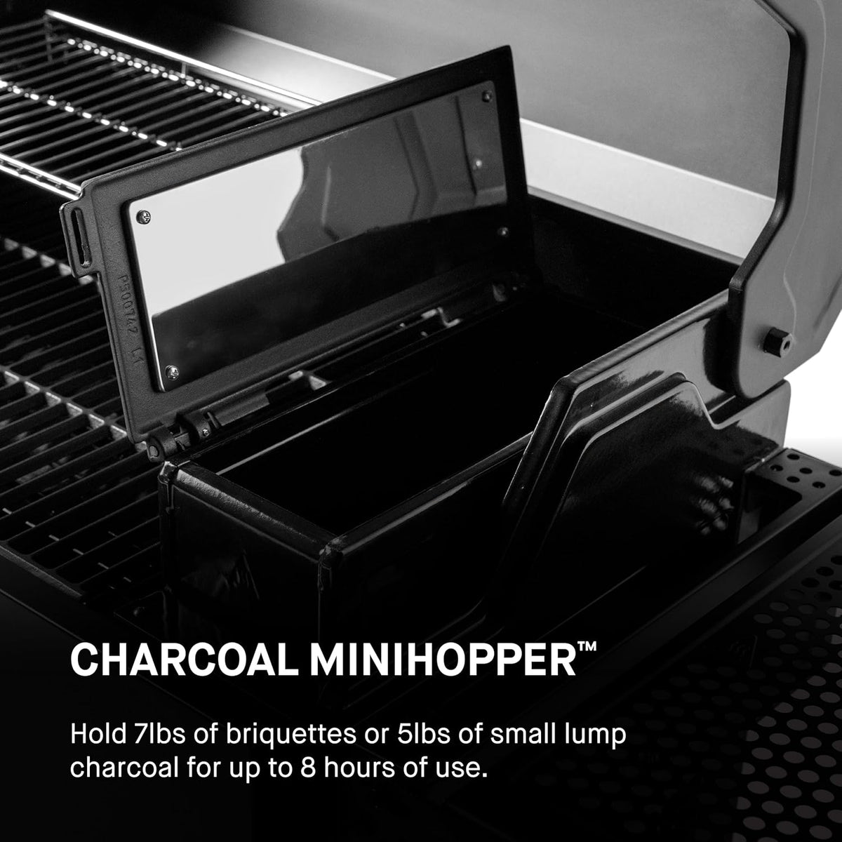 Black Digital Charcoal Grill and Smoker Combo O9947