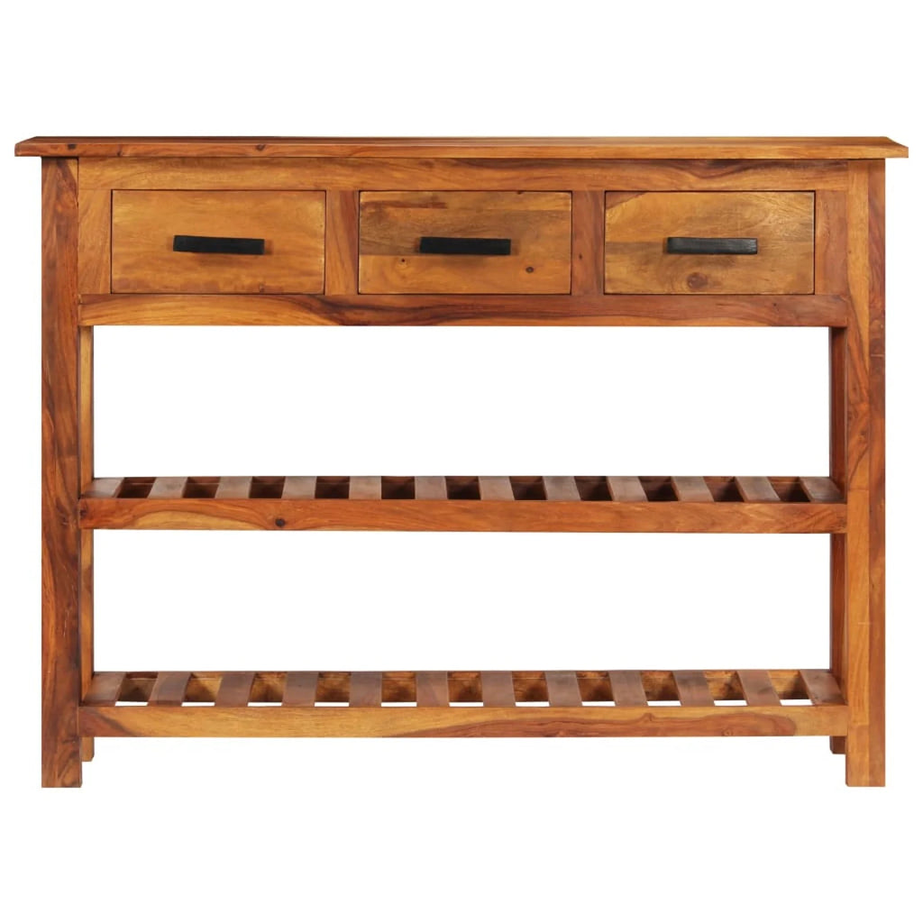 Solid Acacia Wood Sideboard with 3 Drawers Z47265