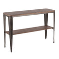 Industrial Metal Wood Console Table Z241