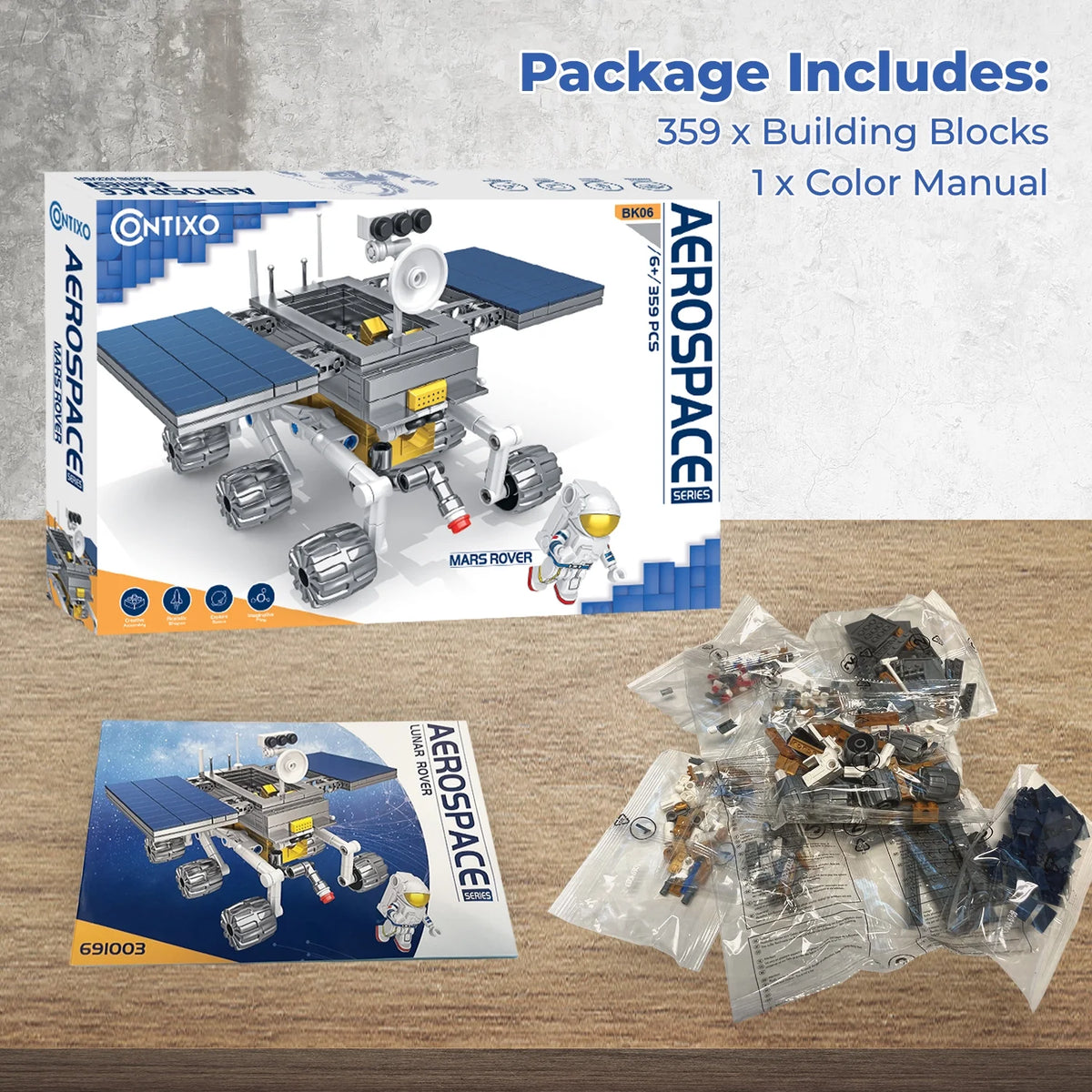 Mars Rover Building Block Set 359 Pieces A9331