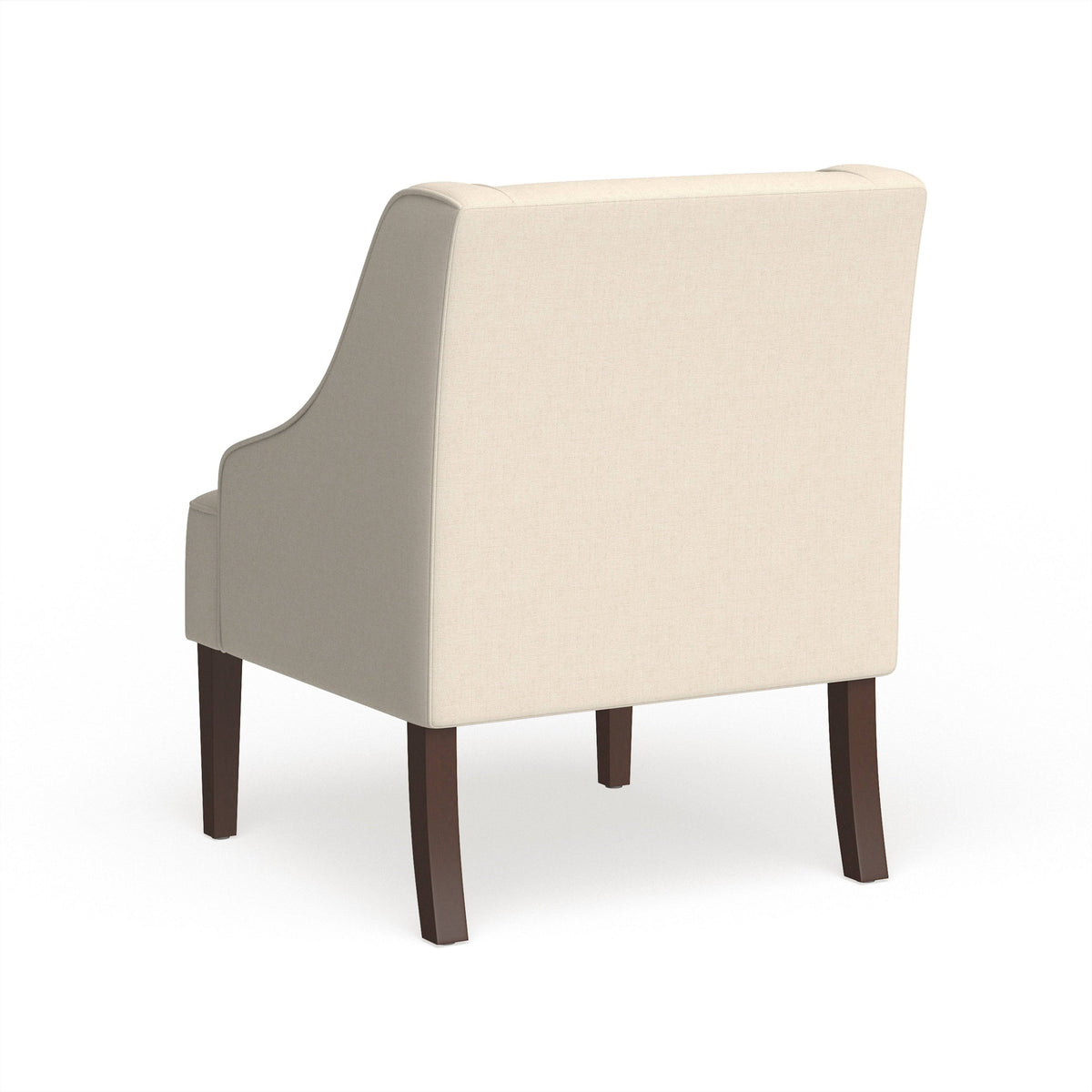 Cream Swoop Arm Accent Chair B5513