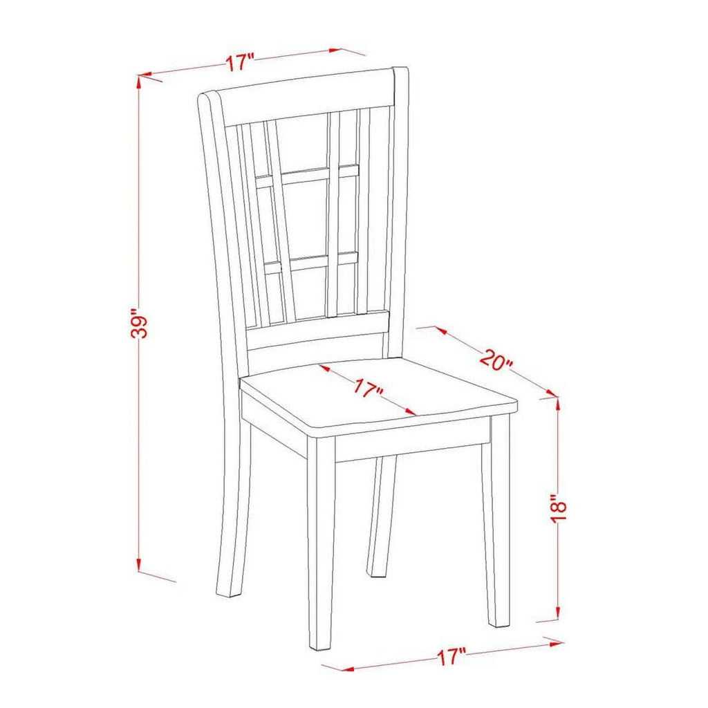 Black/Cherry Wood Dining Chairs (Set of 2) Z21748