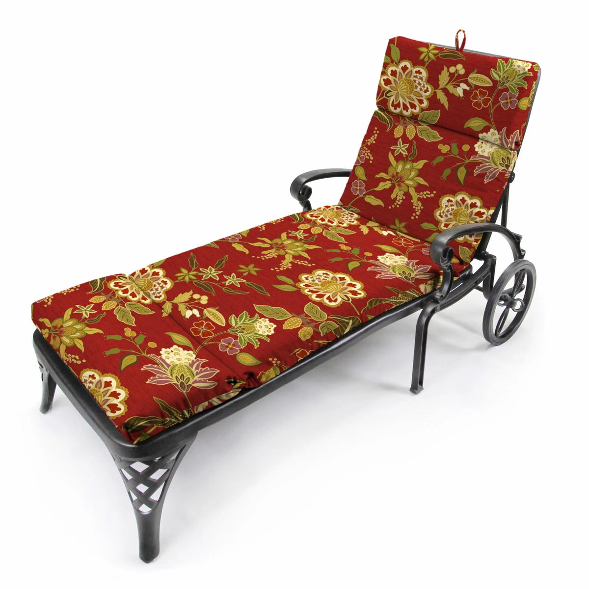 72 x 22 in. Rectangular Outdoor Chaise Lounge Cushion with Ties S477