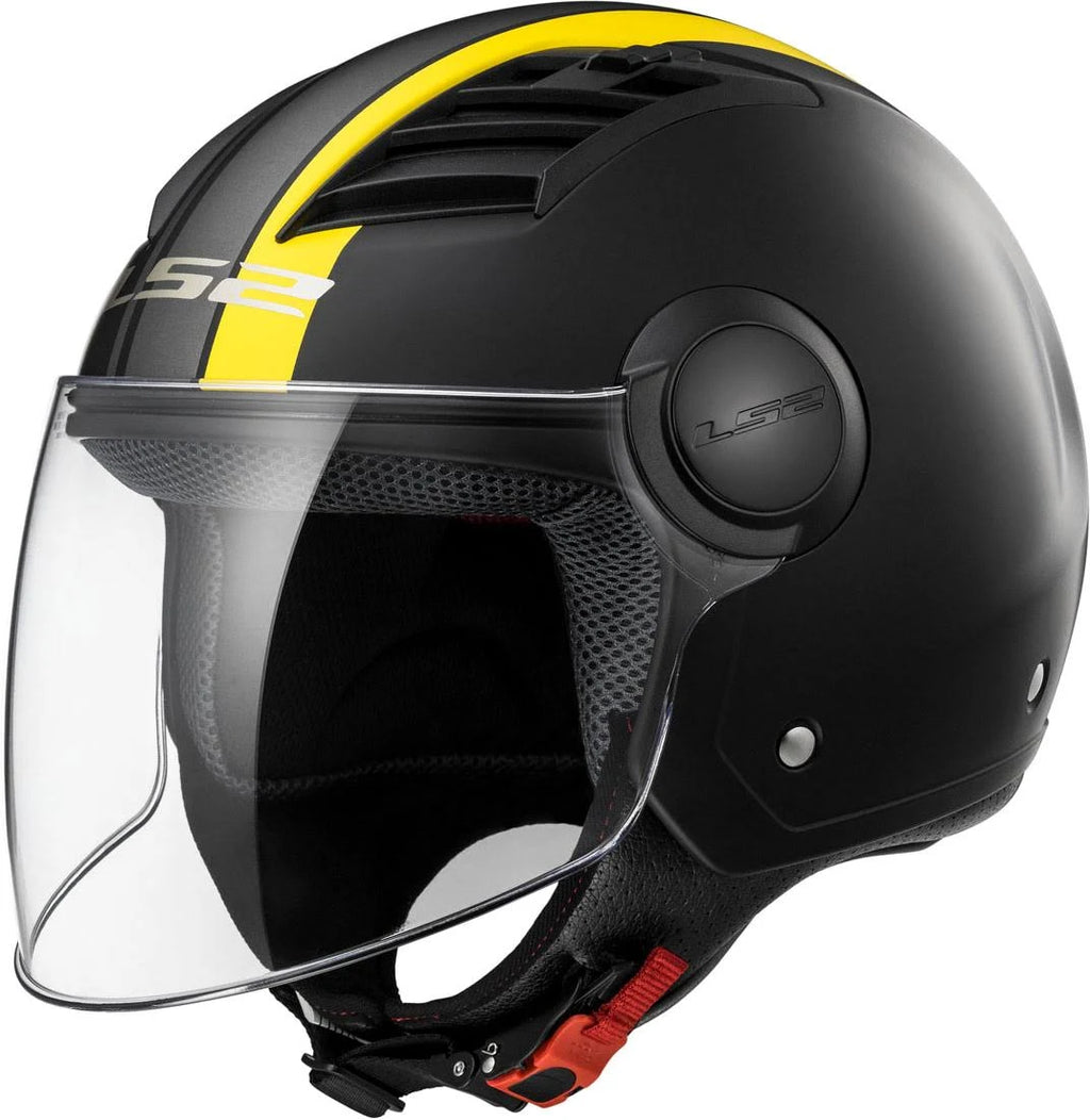 Matt-Black/Yellow Jet Helmet C233