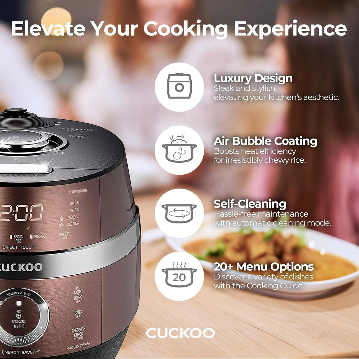 6-Cup Induction Heating Pressure Rice Cooker J9456