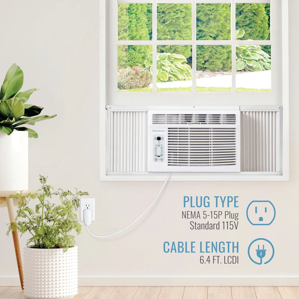 6,000 BTU 115-Volt White Window Air Conditioner R771