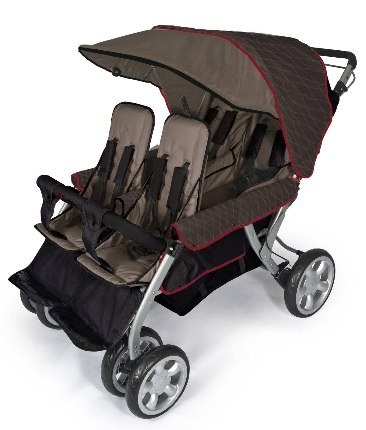 Brown Quad 4 Passenger Stroller E21903