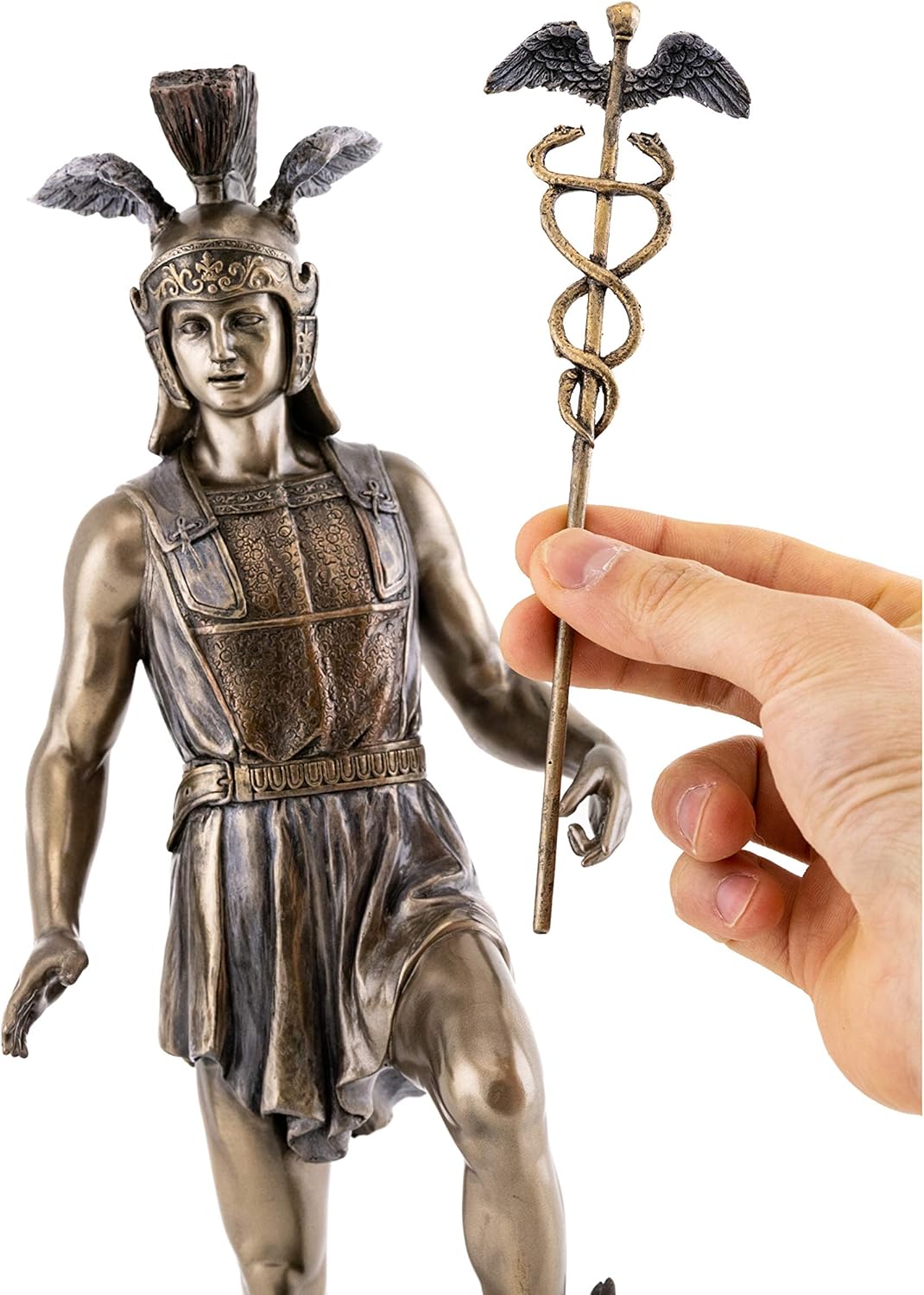 Mercury Statue in Cold Cast Bronze, 12.75-Inch Figurine H74686
