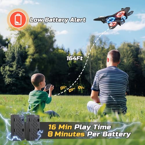 Remote Control Foam Drone RC Airplane with 2 Batteries E248939
