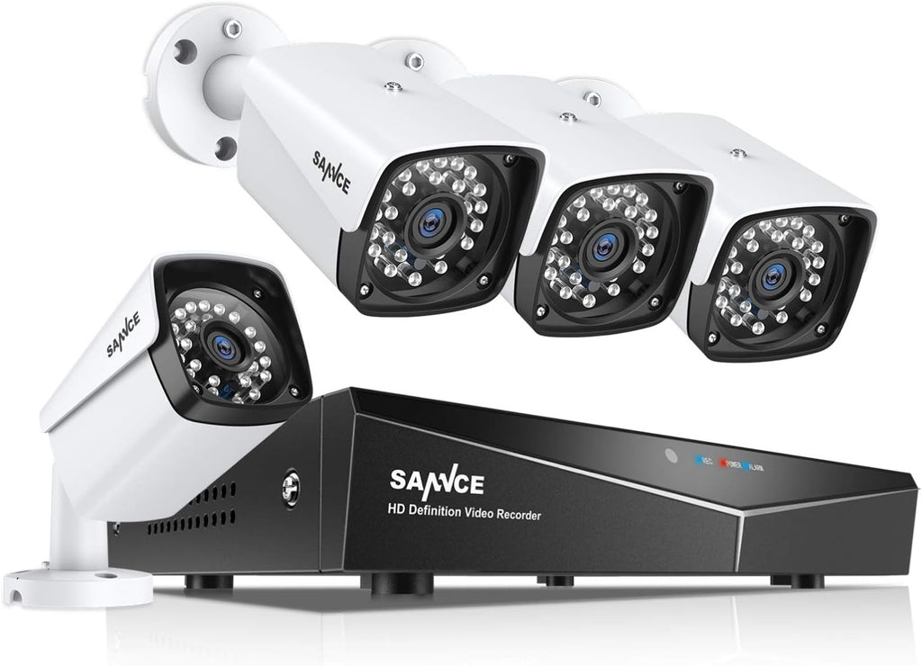1080P 4 Pcs Outdoor Indoor CCTV Security Camera System with 1TB Hard Drive E176