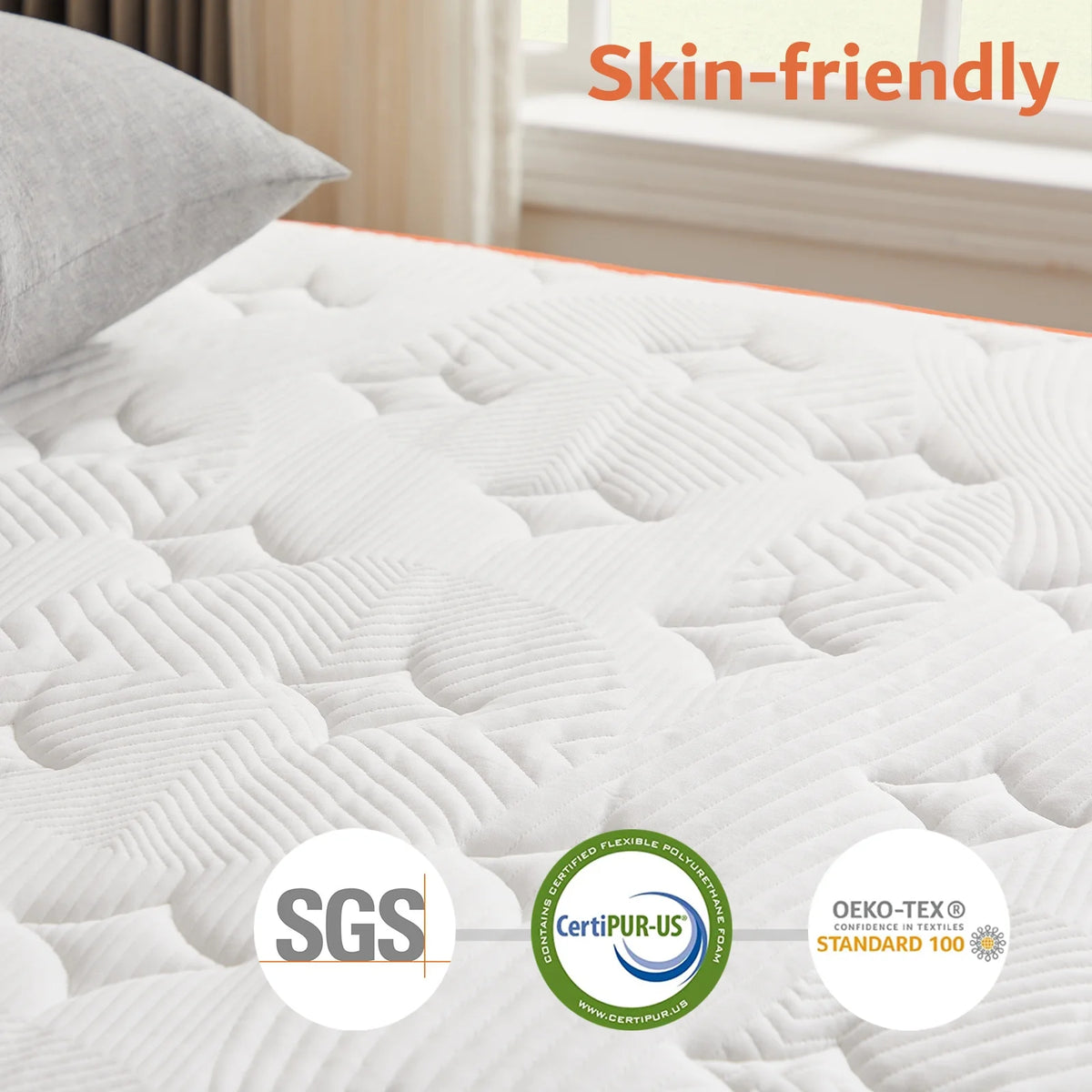 Twin Cooling Gel Memory Foam Hybrid Mattress N2805