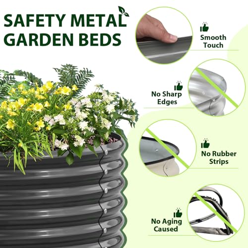 Quartz Grey Galvanized Raised Garden Beds I66007