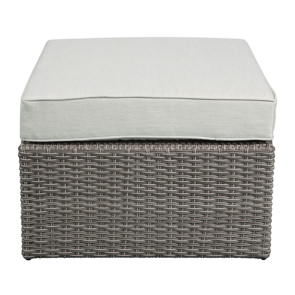 Beige Fabric Patio Sofa & Ottoman with 2 Pillows B703