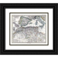 Black Ornate Wood Framed Art Print B44984