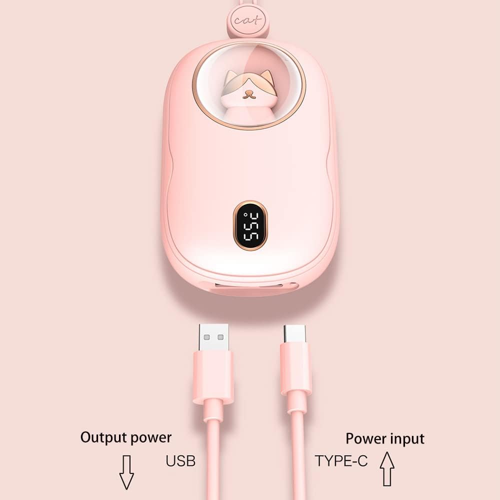 10000mAh Rechargeable Hand Warmer Power Bank with Digital Display P565