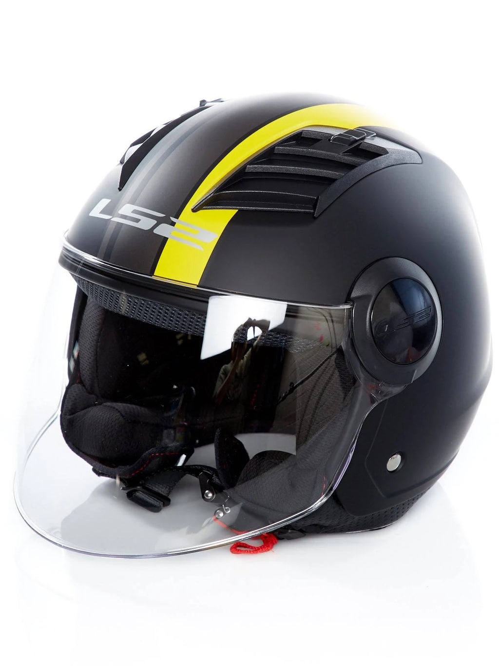 Matt-Black/Yellow Jet Helmet C233