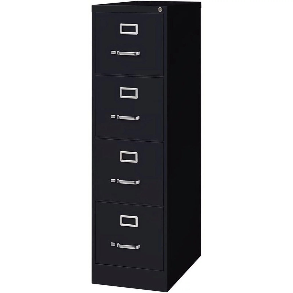 4 Drawer Steel Letter File Cabinet in Black D988465