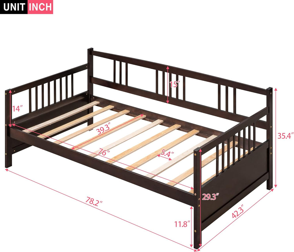 Twin Size Solid Wood Daybed H874
