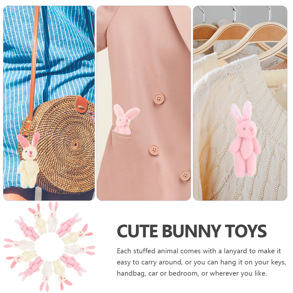 30 Pcs Mini Bunny Stuffed Animal Plush Toy R641