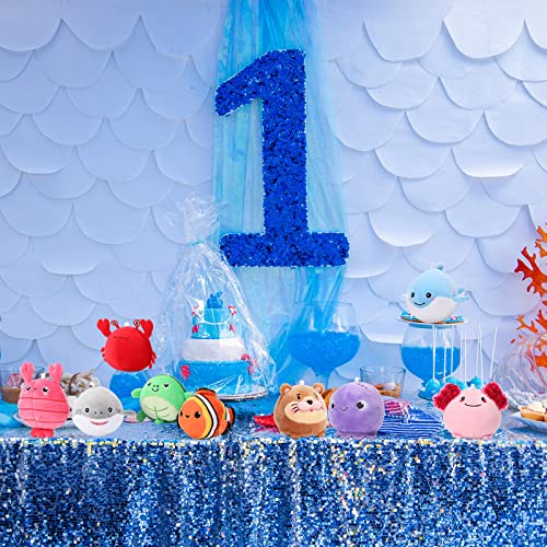 9 Pcs Mini Sealife Stuffed Animals 3.15 Inch Soft Plushies Y24178