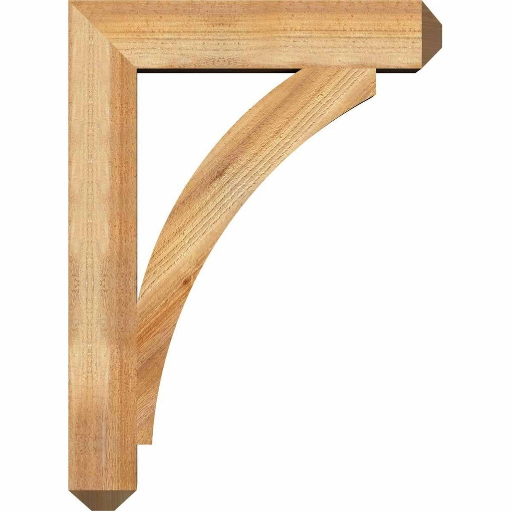 6x22W x 34x22D x 42x22H Thorton Craftsman Rough Sawn BRACKET, Western Red Cedar O3261