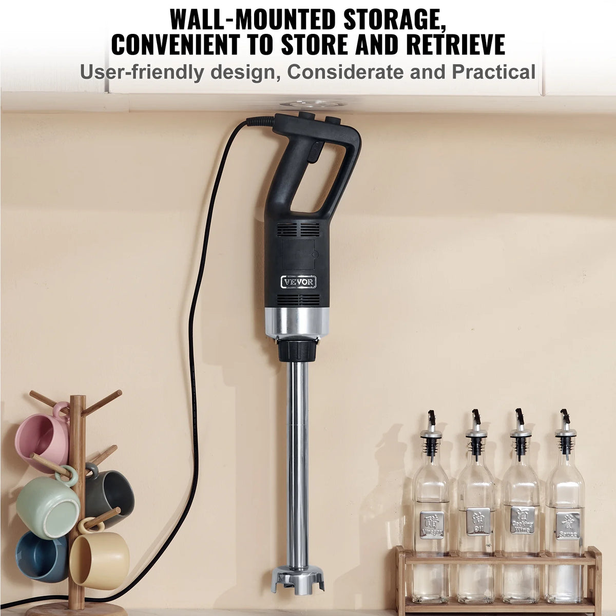 500W Adjustable Stainless Steel Immersion Blender B852