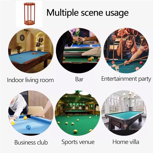 Red 10 Cue Metal Pool Cue Holder Stand X59173